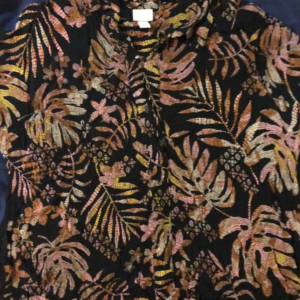 2 blouses black and dark orange